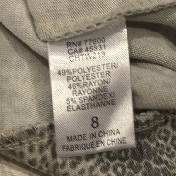 Chaser Girls Animal Print Sweatshirt - Size 8 - Picture 5 of 7